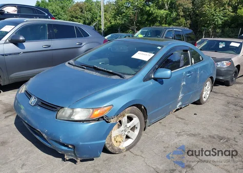 2006 Honda Civic Ex z USA, uszkodzony, nr VIN 2HGFG12866H507196